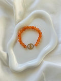 Bracelet Ambre Doré – Vierge Marie